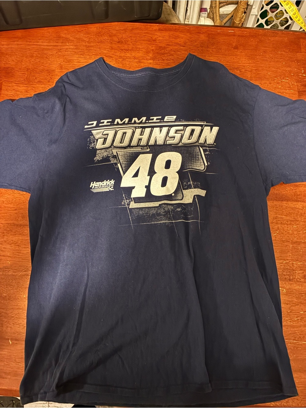 2016 Jimmie Johnson #48 NASCAR Hendrick Motorsports XL Double Sided Schedule Tee
